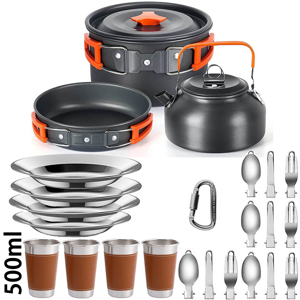 Camping Cooking Trangia - Outdoor camping cooking set, non stick