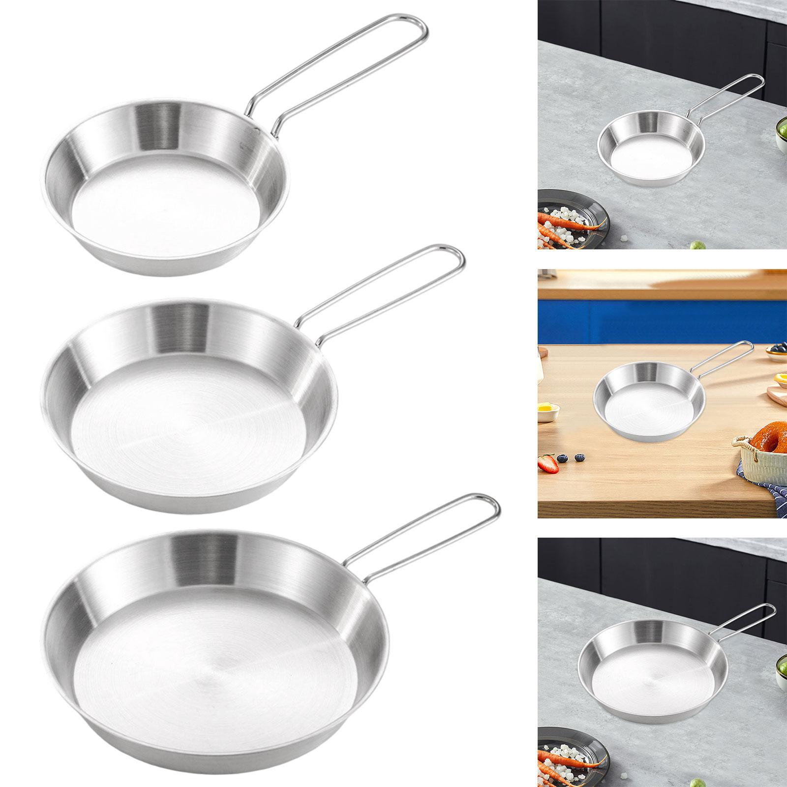 Camping Cooking Frying Pan - Stainless Steel Camping Fry Pan Cookware