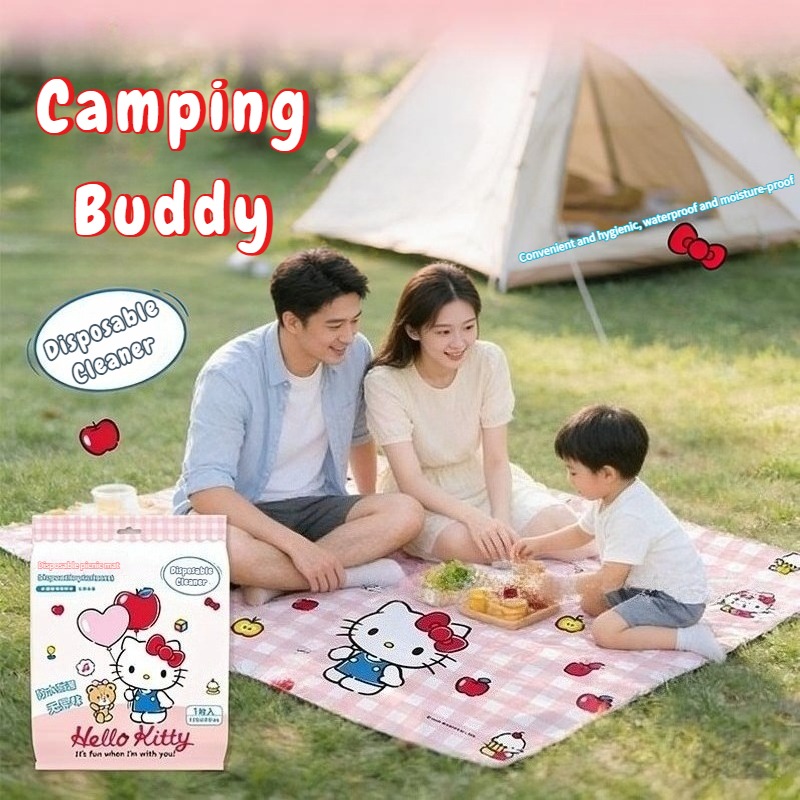 Camping Cooking Fire - Sanrio Kawaii Hello Kitty Waterproof Picnic