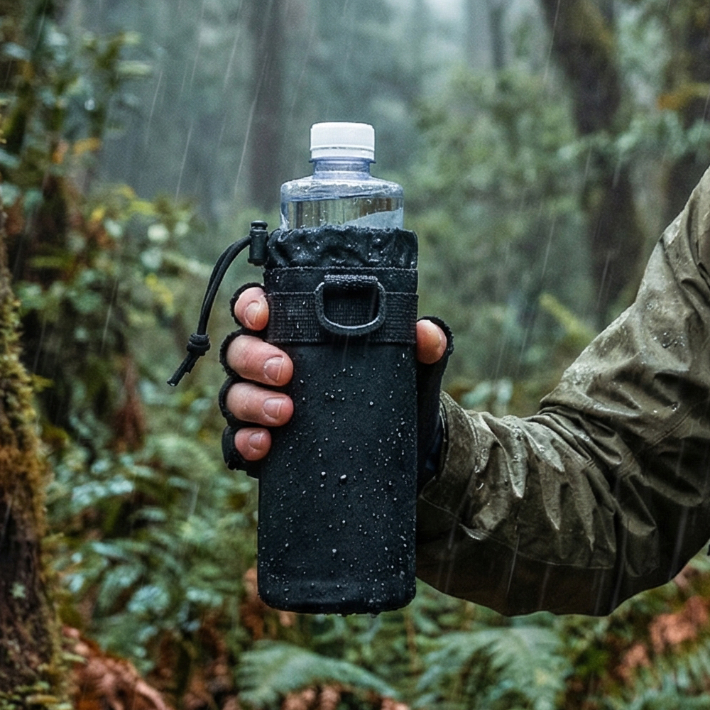 Camping Cooking Bag - Hiking Water Bottle Pouch Tactical Molle