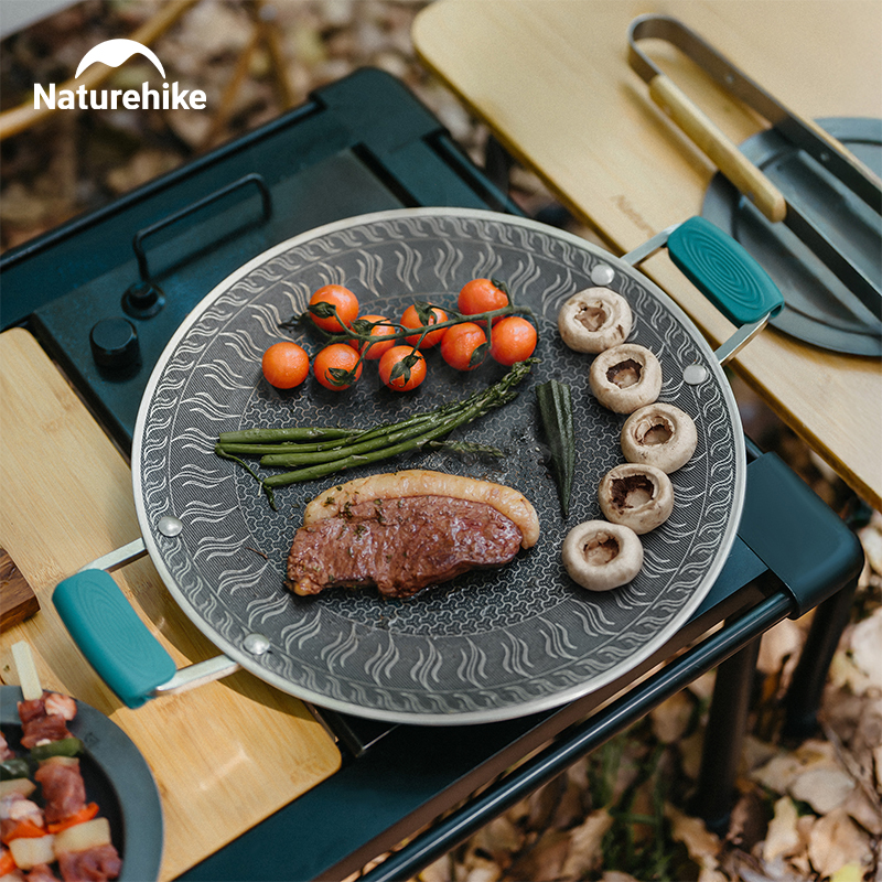 Camping Cooking Frying Pan - Naturehike BBQ Cooking Grill Pan Camping