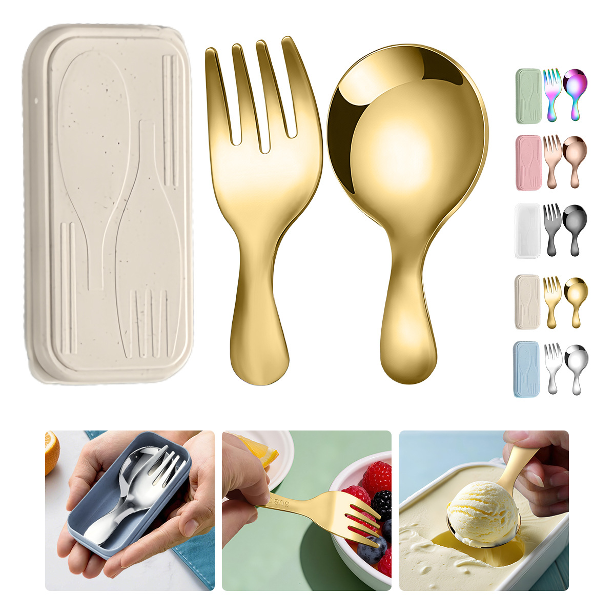 Camping Cooking Trangia - Stainless Steel Tableware Set Spoon Fork