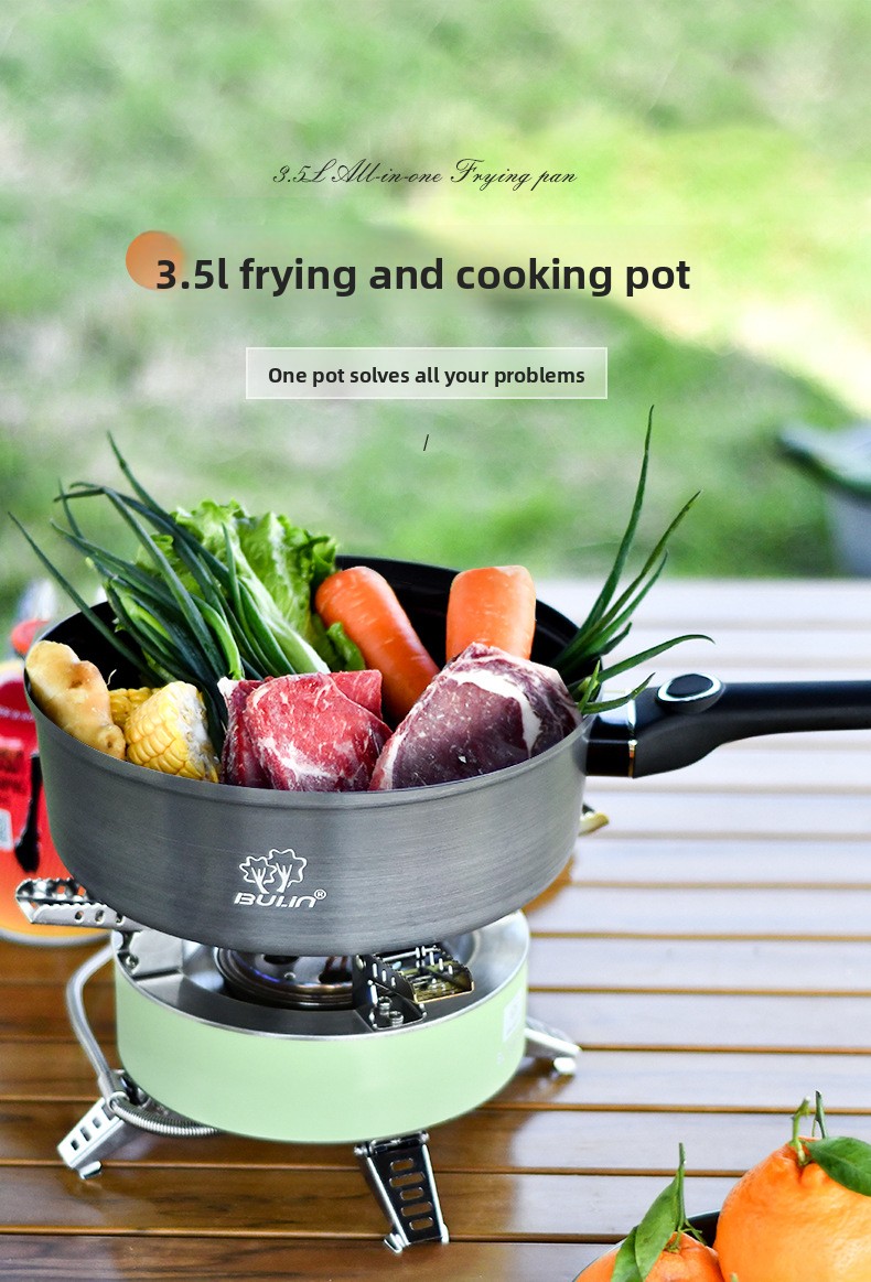 Bulin non-stick pan Outdoor no - Camping Cooking Frying Pan ulasan dan harga