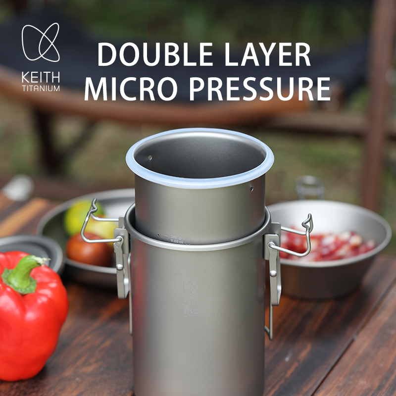 KEITH Pure Titanium Rice Cooke - Camping Hiking Cooking ulasan dan harga