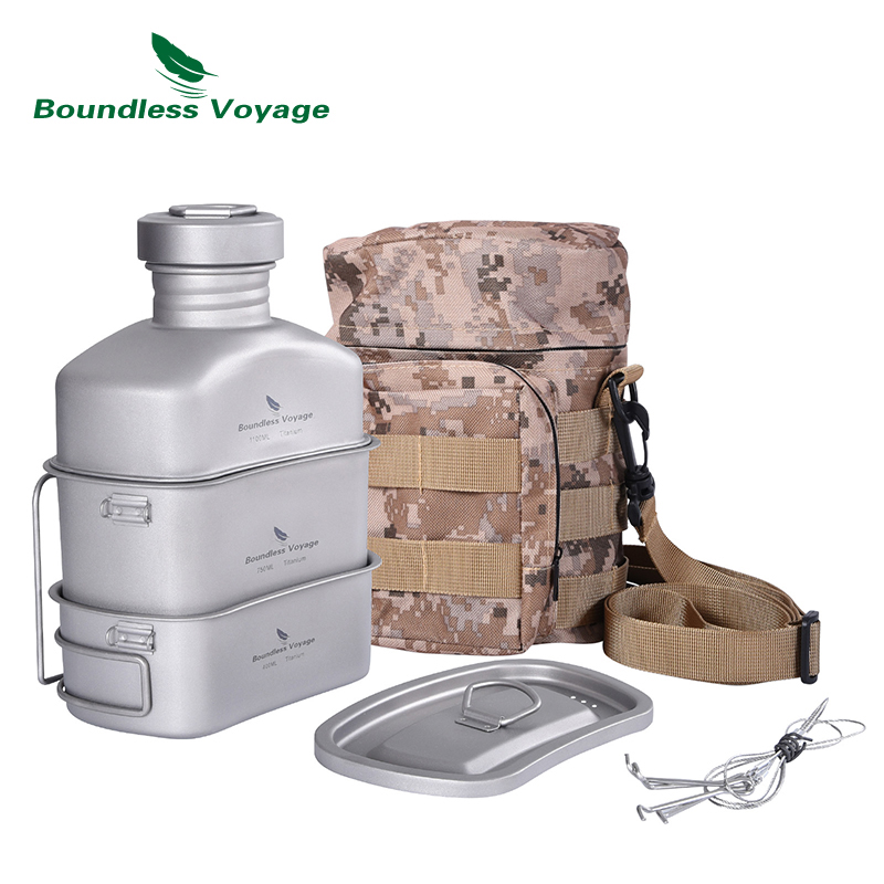 Boundless Voyage Outdoor Milit - Mess Kit Titanium ulasan dan harga