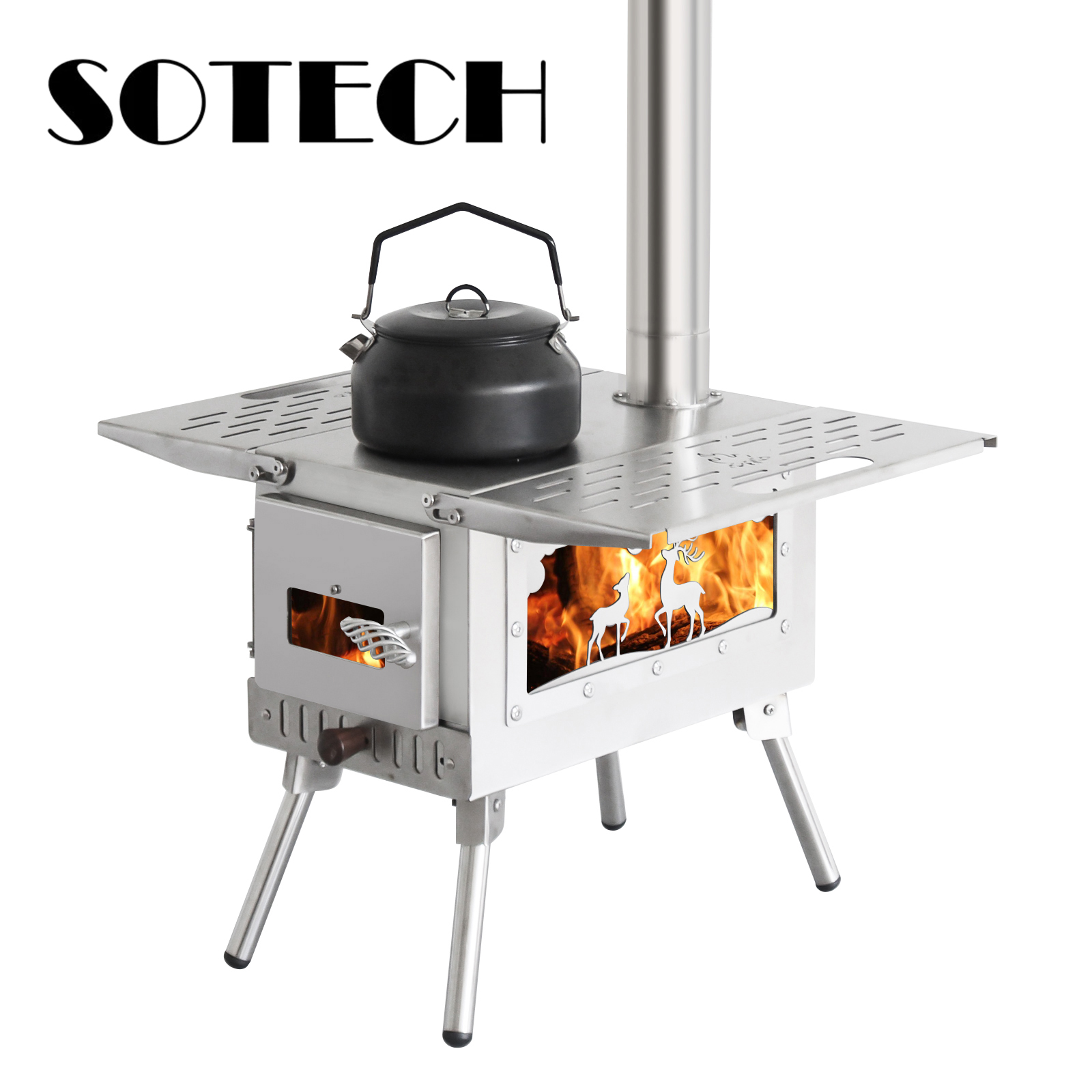 SOTECH Foldable Camping Wood B - Van Camping Cooking ulasan dan harga