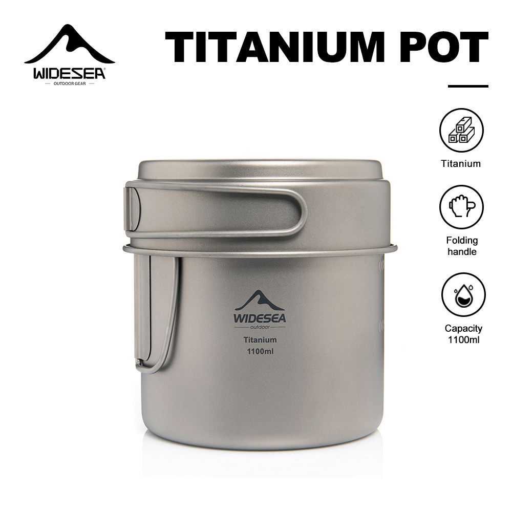 Widesea Ultralight Titanium Ca - Mess Kit Titanium ulasan dan harga