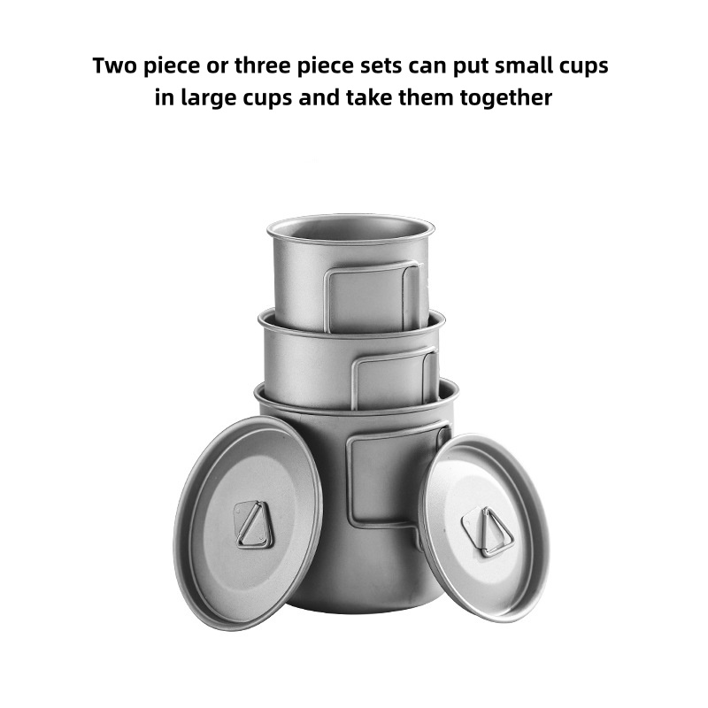 Titanium Camping Mug with Fold - Mess Kit Titanium ulasan dan harga