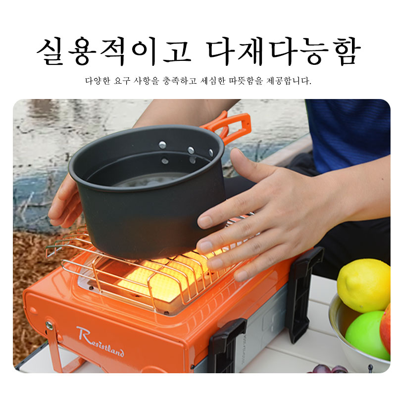 Outdoor Heater Portable Dual-U - Camping Cooking Gas Stove Portable Tool ulasan dan harga