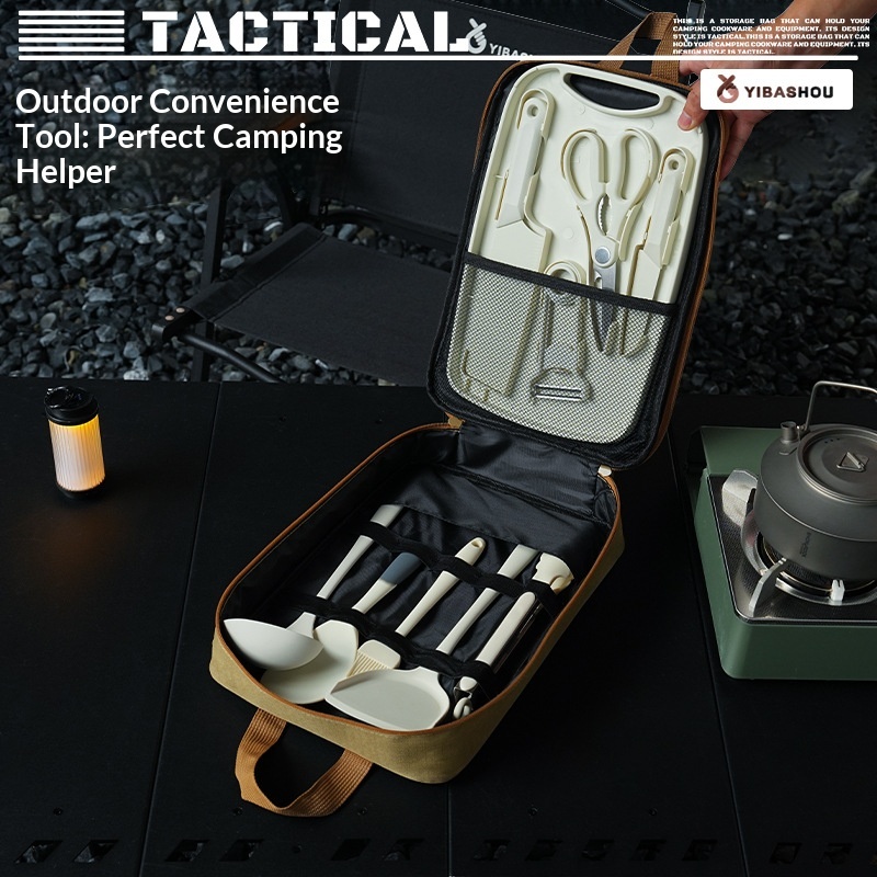 Portable 9Pcs Camping Kitchenw - Camping Cooking Trangia ulasan dan harga