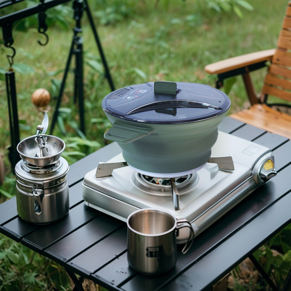 Outdoor Camping Folding Pot, S - Camping Hiking Cooking ulasan dan harga
