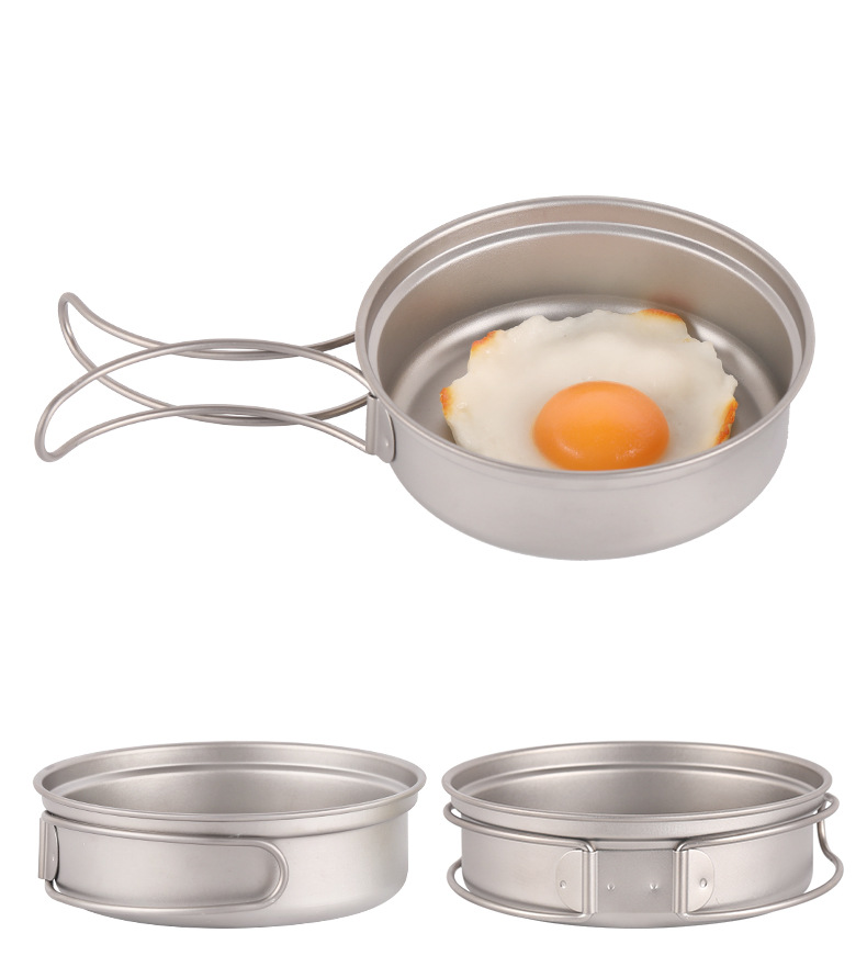 Camping Titanium Cooking Pan 1 - Camping Cooking Frying Pan ulasan dan harga