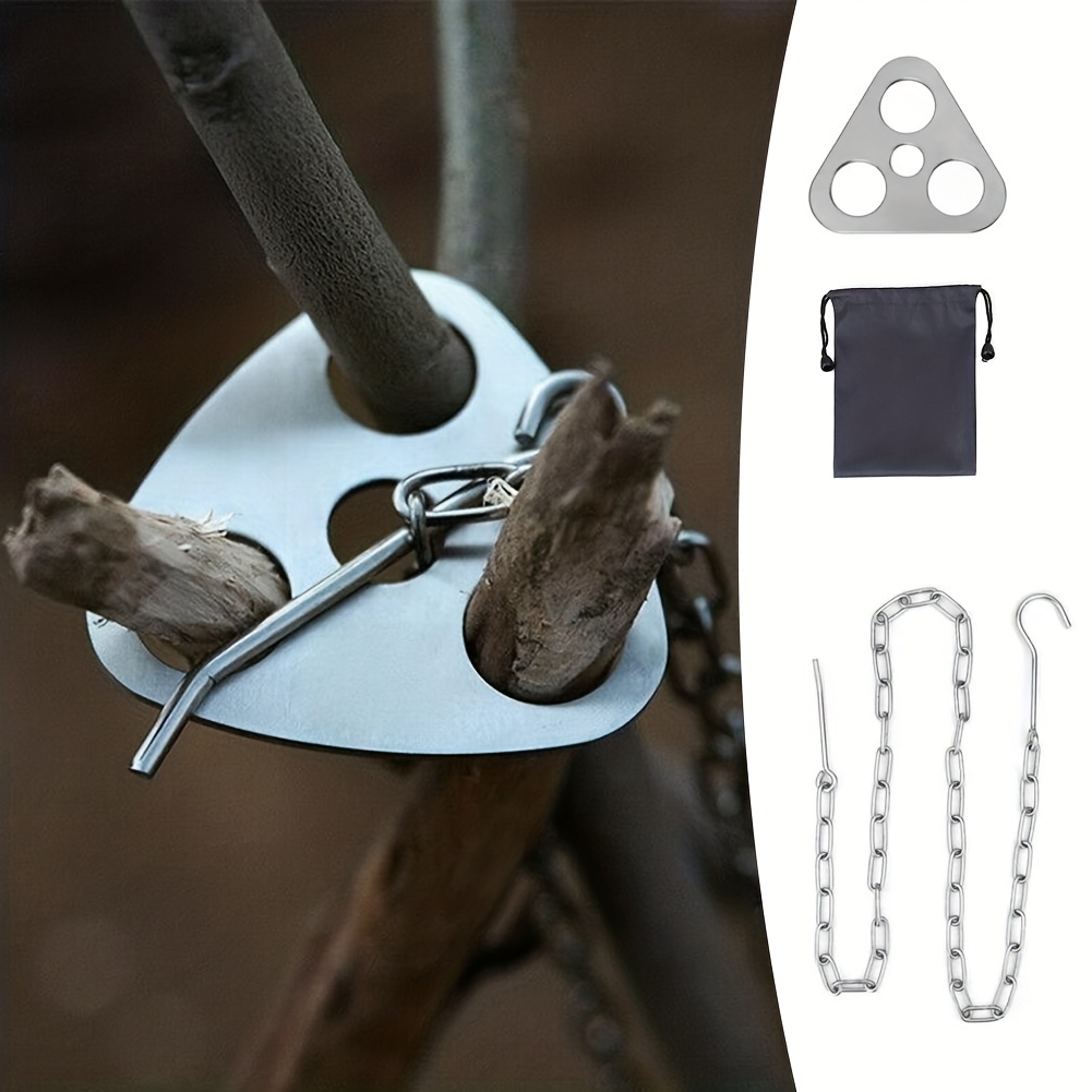 Portable Detachable Outdoor Ba - Camping Hanging Cooking Pot ulasan dan harga