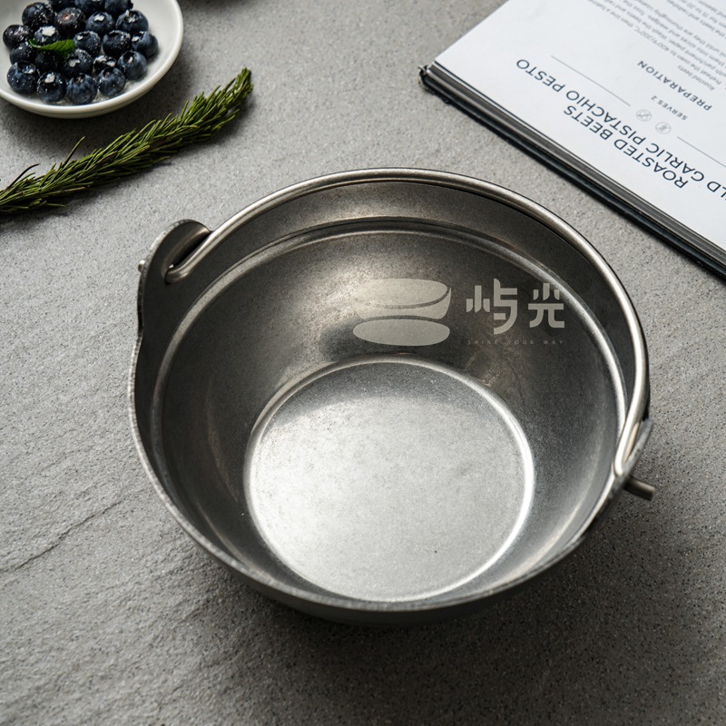 Retro three-layer steel campin - Camping Hanging Cooking Pot ulasan dan harga