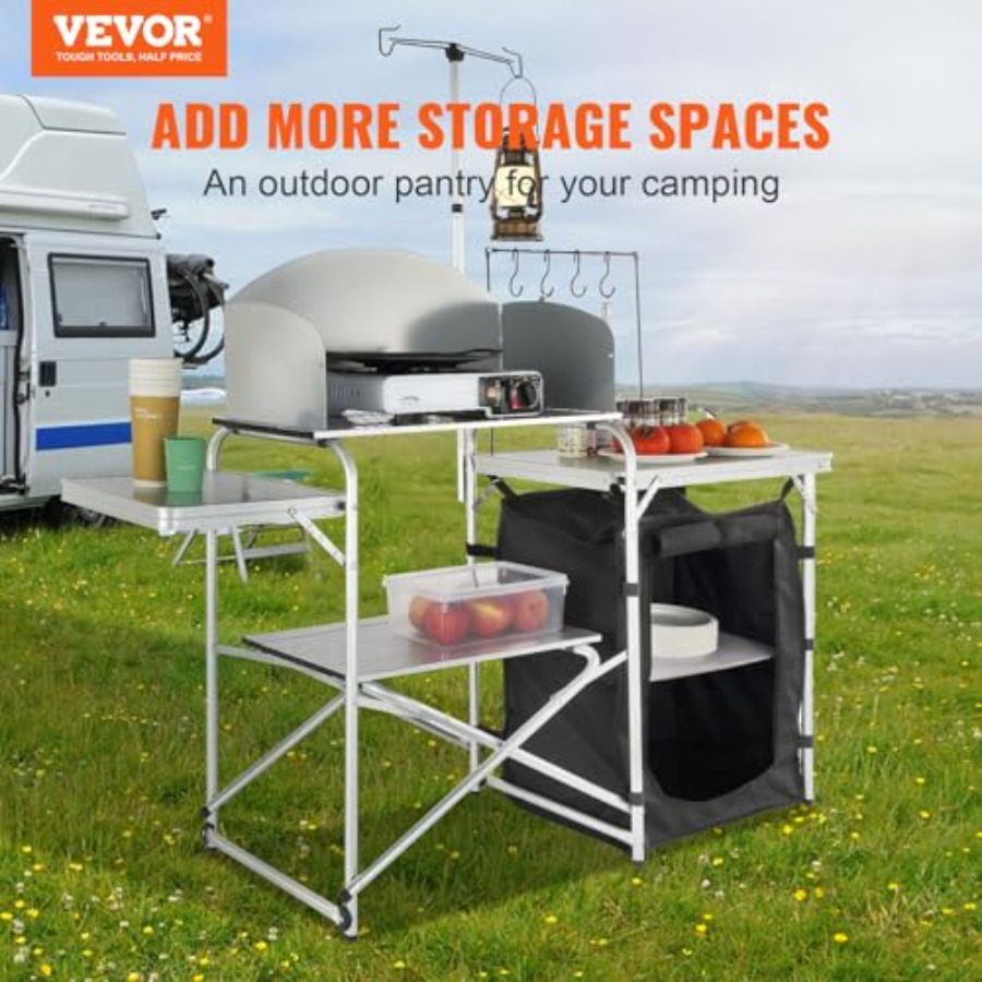 Camping Kitchen Table, Folding - Camping Cooking Bag ulasan dan harga