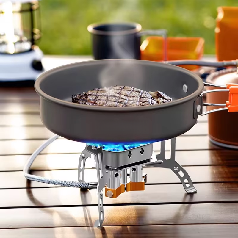 Three-Head Gas Stove Portable  - Camping Cooking Trangia ulasan dan harga