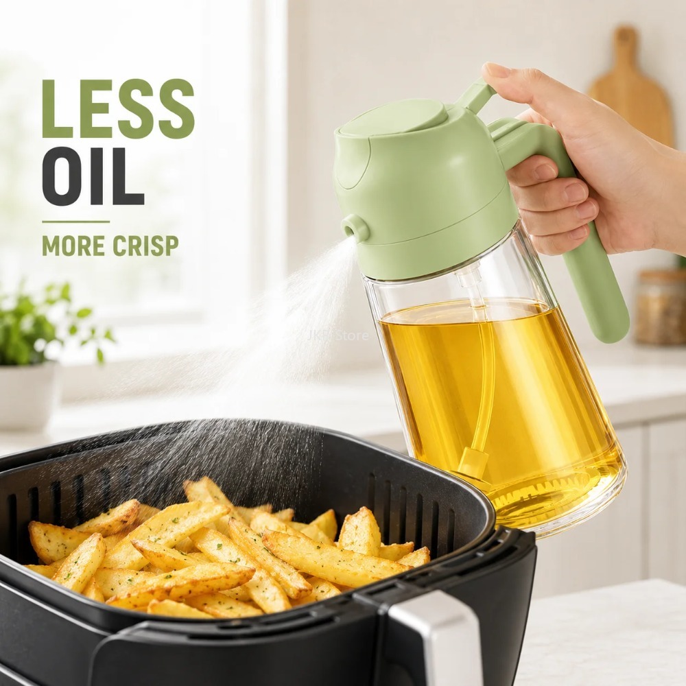 2 in 1 Olive Oil Sprayer Dispe - Camping Cooking Bbq ulasan dan harga