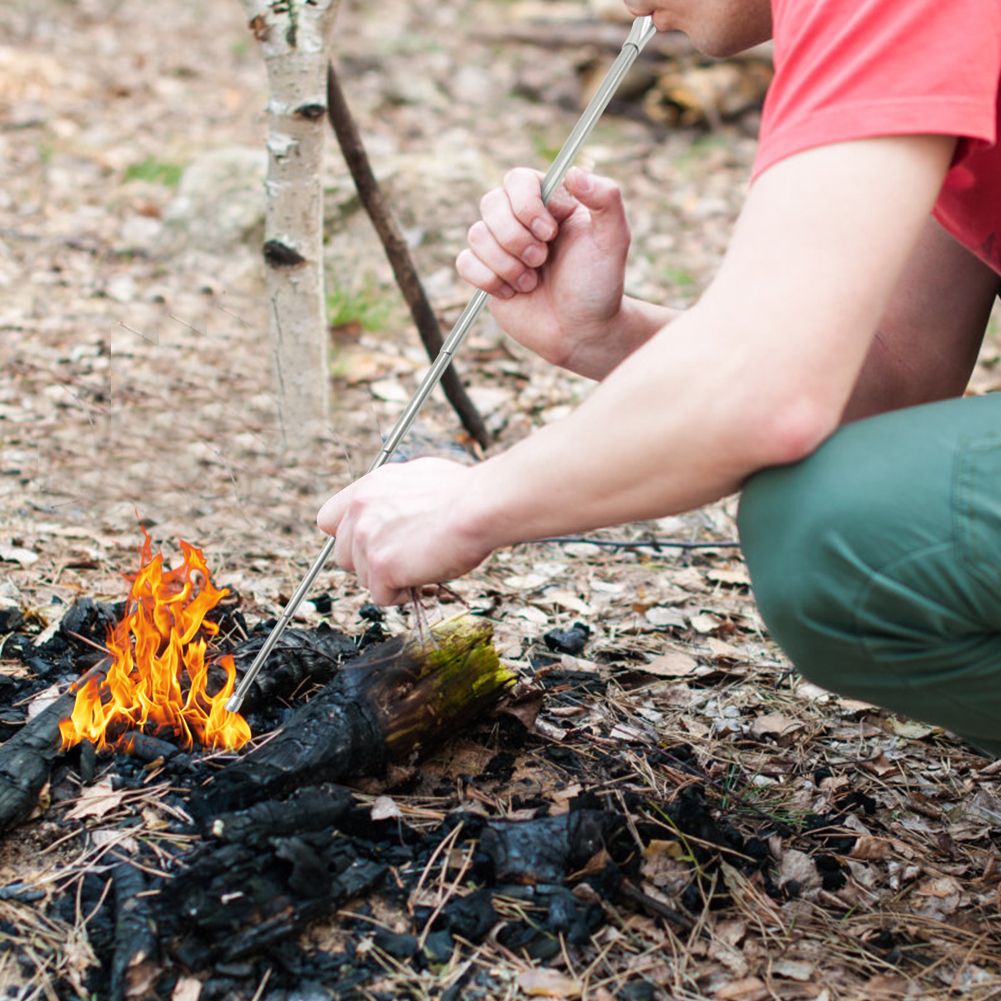 Outdoor Cooking Blow Fire Tube - Camping Cooking Fire ulasan dan harga