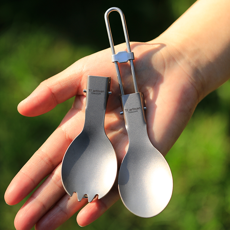 Tiartisan Titanium Spoon Spork - Mess Kit Titanium ulasan dan harga