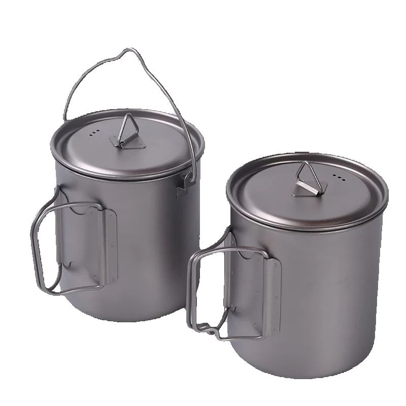 Camping Titanium Cups 450ml 55 - Mess Kit Titanium ulasan dan harga