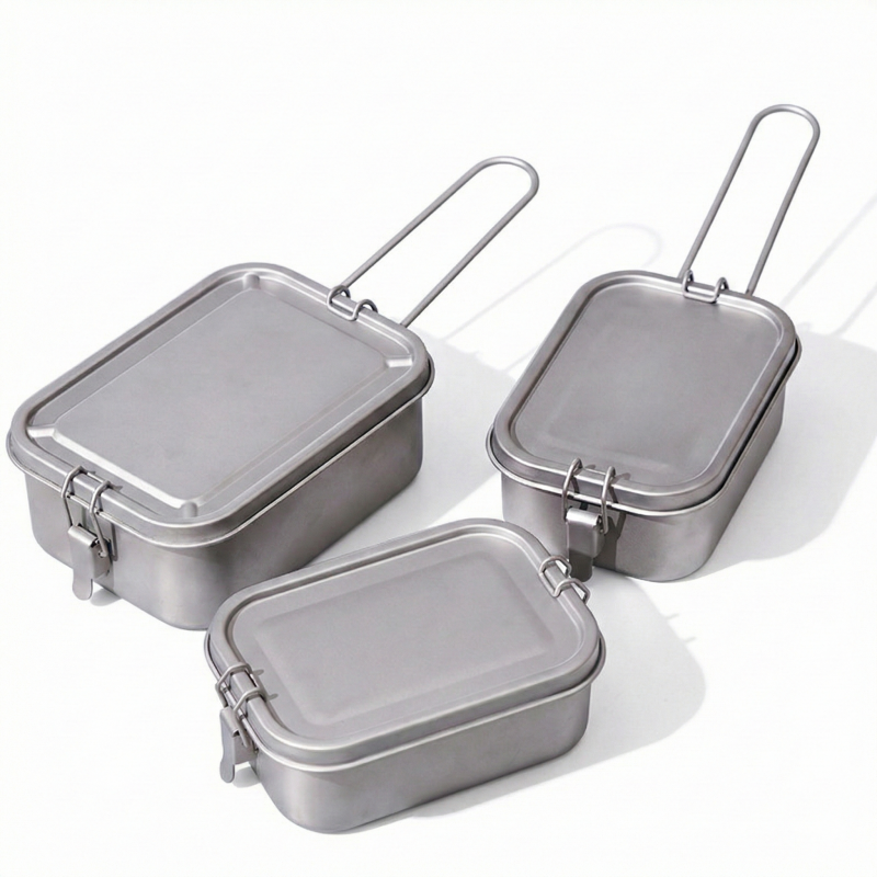 Titanium Lunch Box with Lid an - Mess Kit Titanium ulasan dan harga