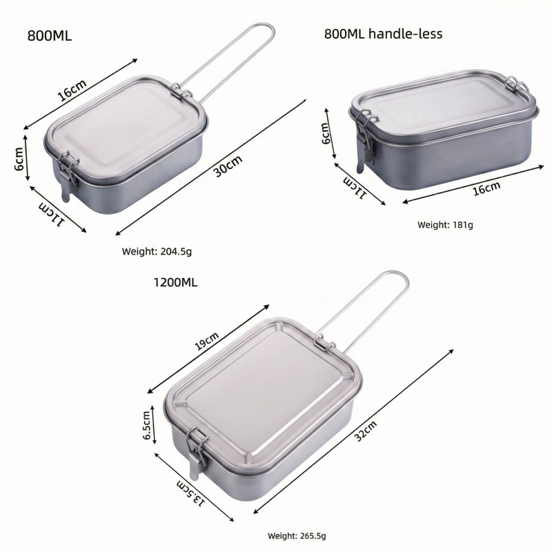 Titanium Lunch Box with Lid an - Mess Kit Titanium ulasan dan harga
