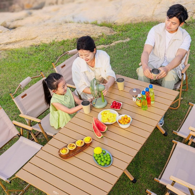 Heavy-Duty Carbon Steel Campin - Camping Cooking Table Foldable ulasan dan harga