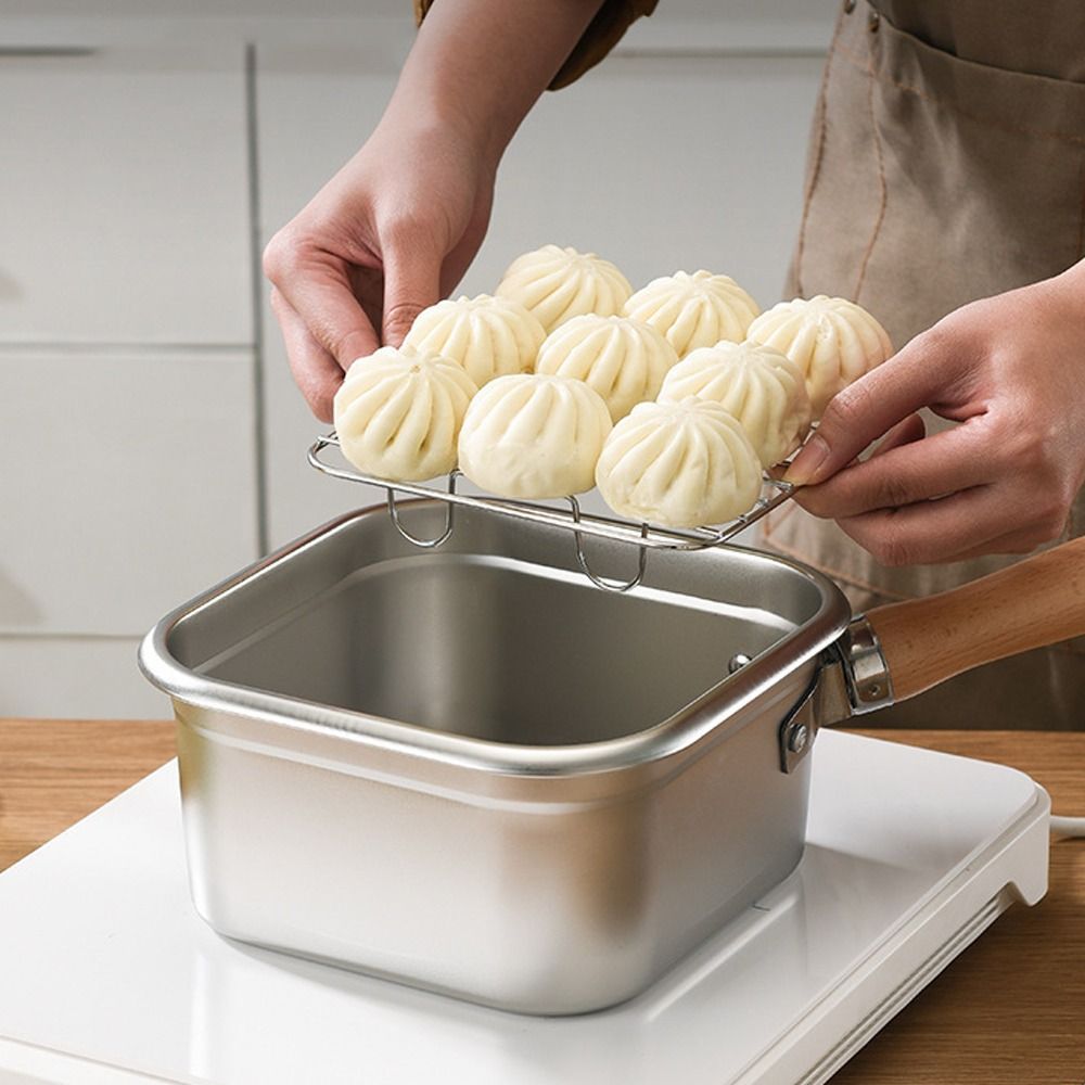 Portable Stainless Steel Fryin - Camping Cooking Frying Pan ulasan dan harga