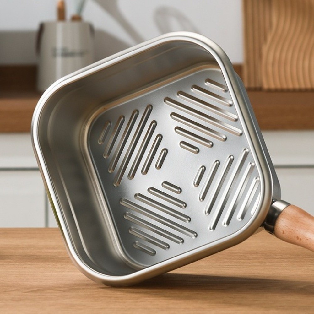 Portable Stainless Steel Fryin - Camping Cooking Frying Pan ulasan dan harga