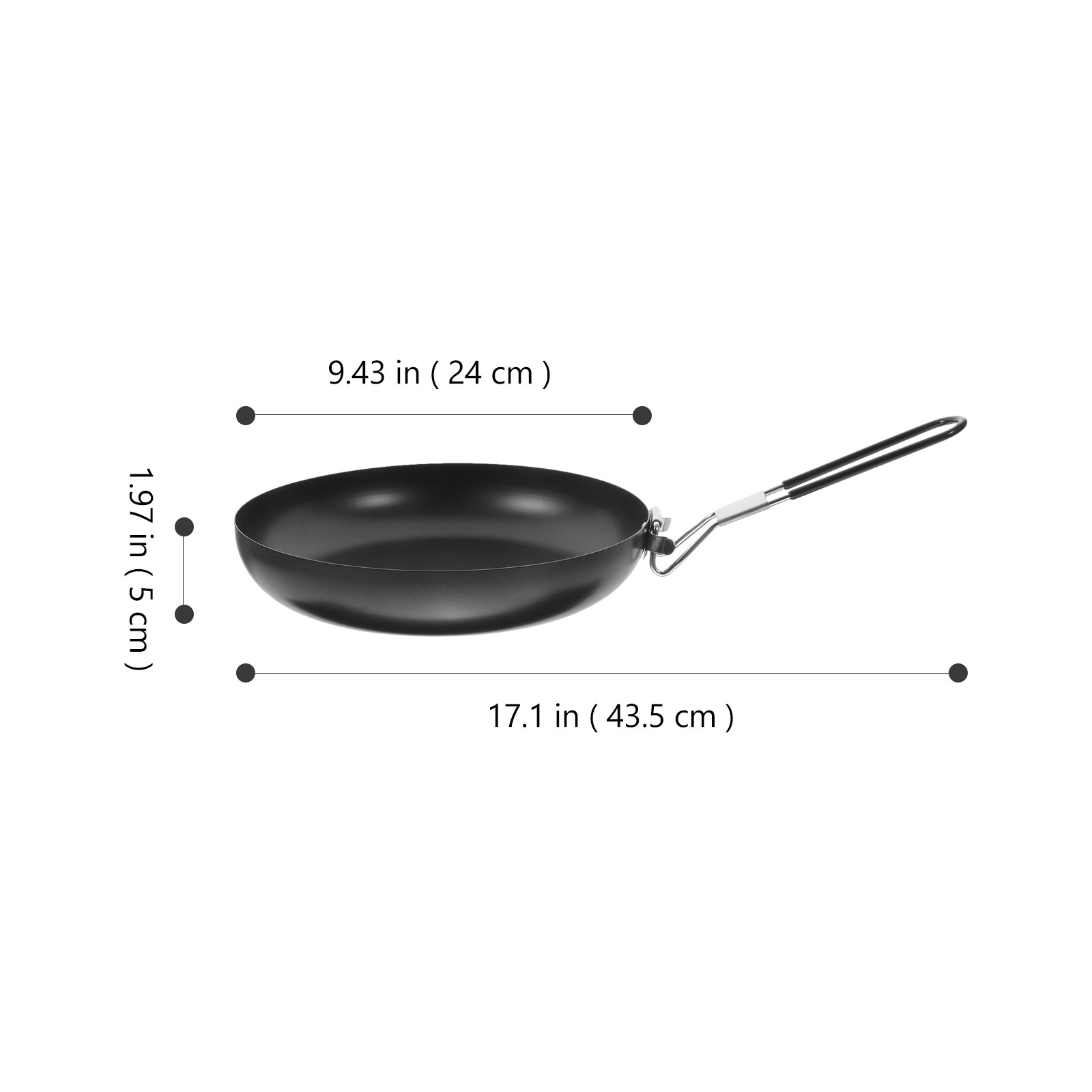 Iron Folding Non-Stick Frying  - Camping Cooking Frying Pan ulasan dan harga