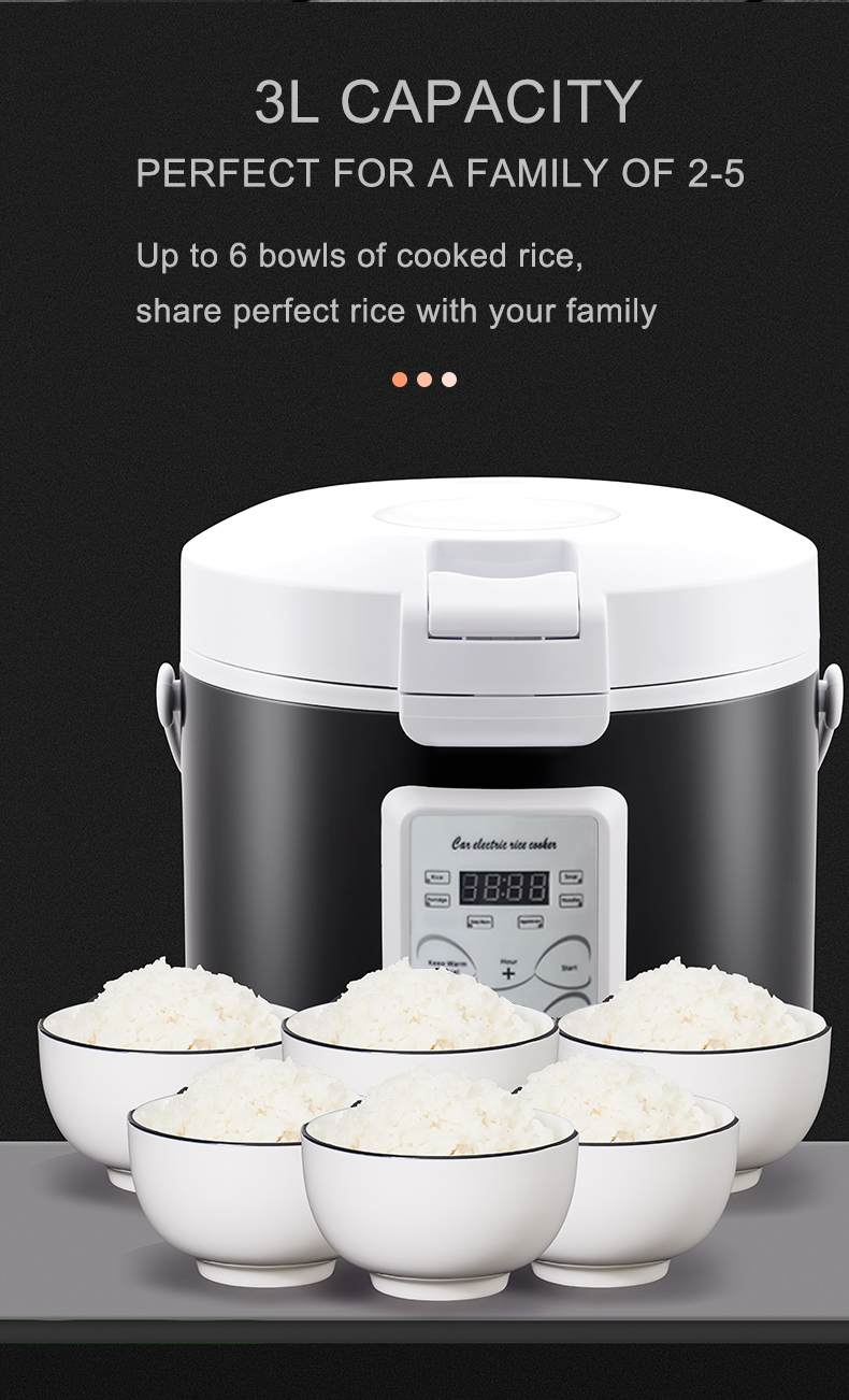 Rmier 12V 24V 220V Mini Rice C - Camping No Cooking Meals ulasan dan harga