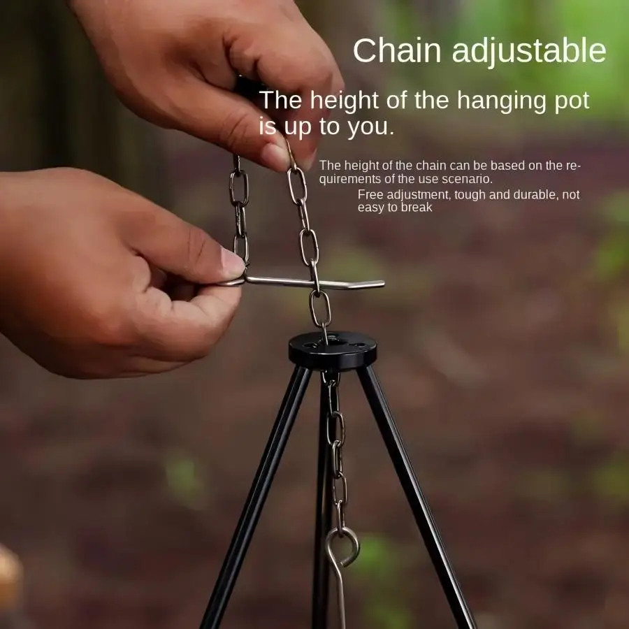 TRALOW Portable Foldable Campf - Camping Hanging Cooking Pot ulasan dan harga