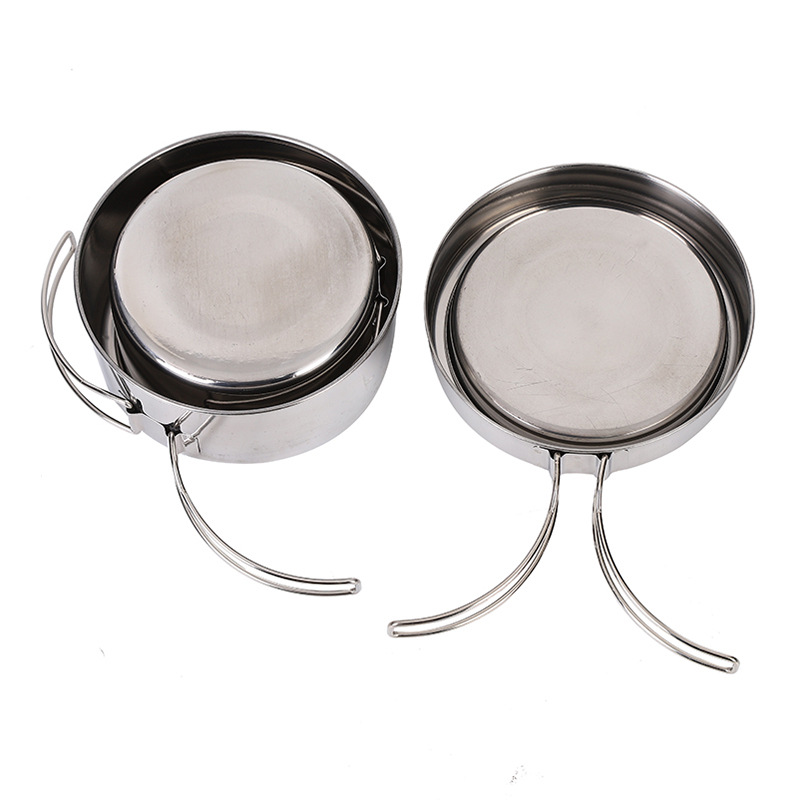 CLS 4pcs/set Stainless Steel C - Nesting Camping Cooking Set ulasan dan harga