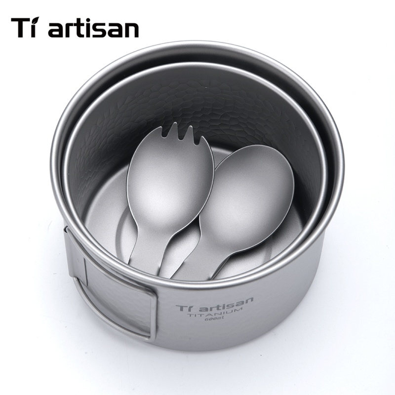 Tiartisan Titanium 4Pcs Cookwa - Camping No Cooking Meals ulasan dan harga