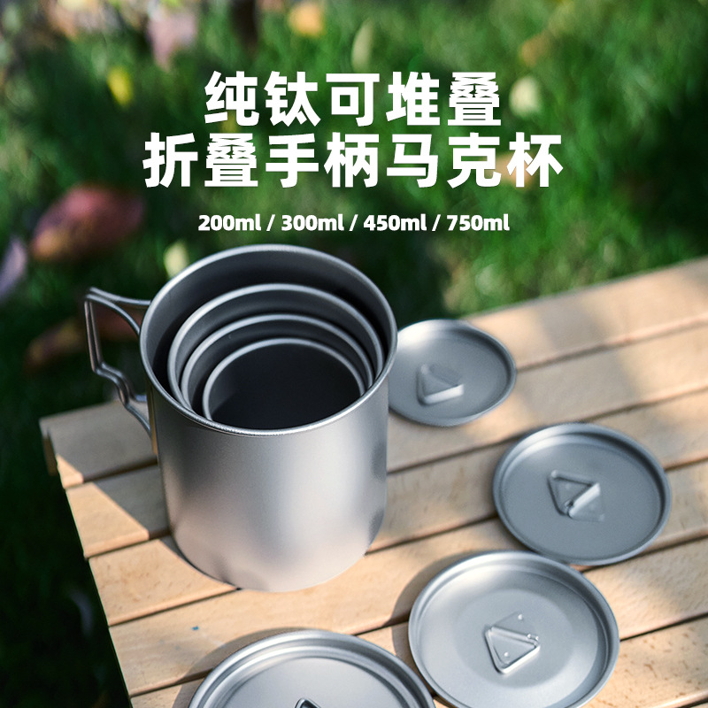 Lightweight Outdoor Titanium P - Mess Kit Titanium ulasan dan harga