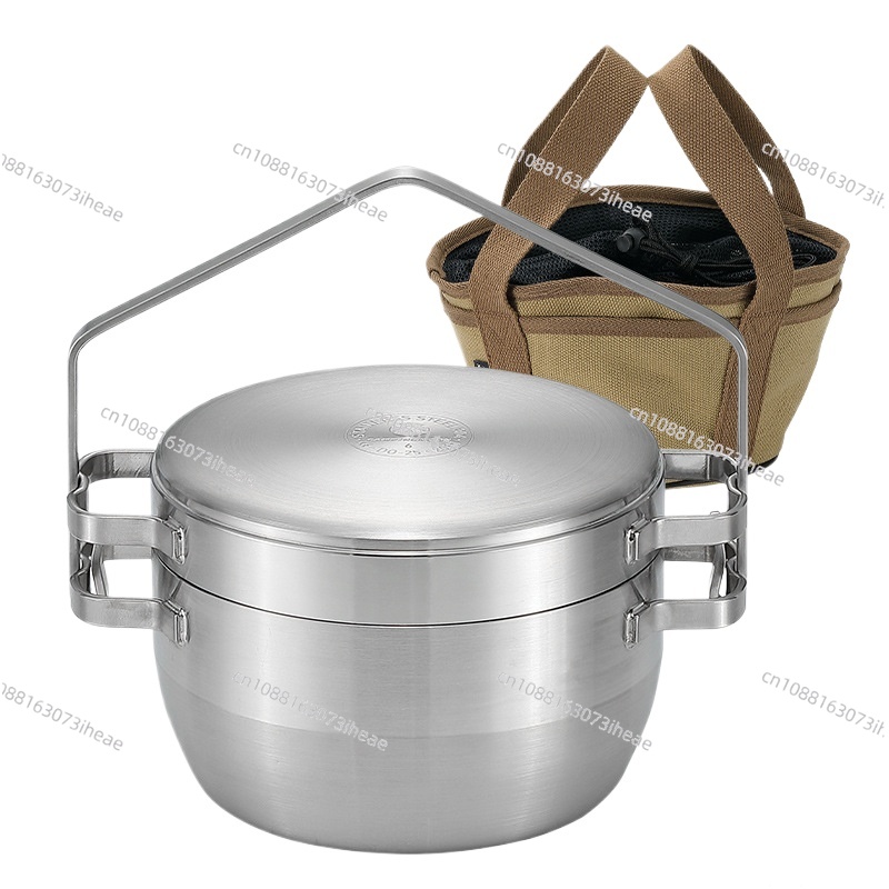 DO-25 thickened stainless stee - Camping Cooking Frying Pan ulasan dan harga