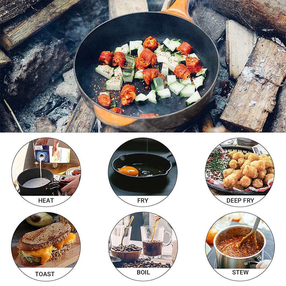 Outdoor cooking 3-4 person pic - Camping Cooking Frying Pan ulasan dan harga