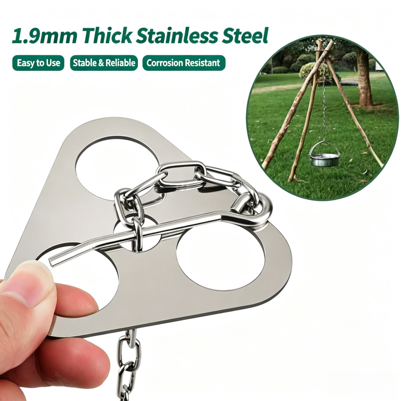 Adjustable Camping Tripod for  - Camping Hanging Cooking Pot ulasan dan harga