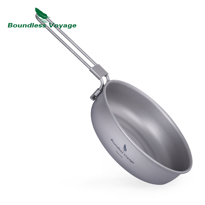 Boundless Voyage Ultra-light T - Camping Cooking Frying Pan ulasan dan harga