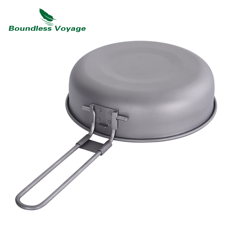 Boundless Voyage Ultra-light T - Camping Cooking Frying Pan ulasan dan harga