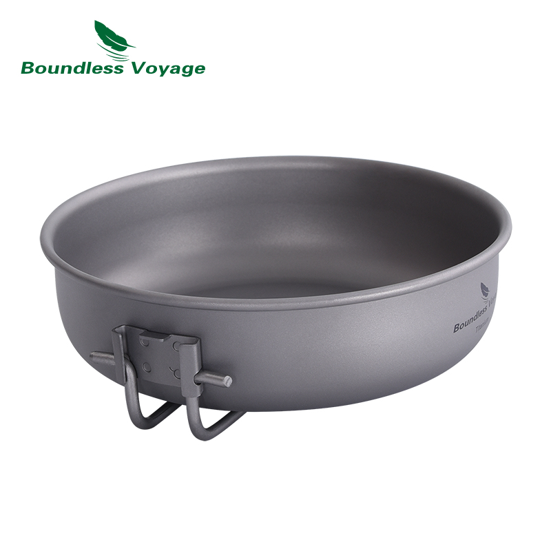 Boundless Voyage Ultra-light T - Camping Cooking Frying Pan ulasan dan harga
