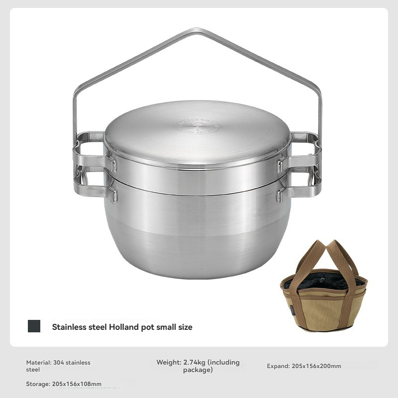 DO-25 thickened stainless stee - Camping Cooking Frying Pan ulasan dan harga