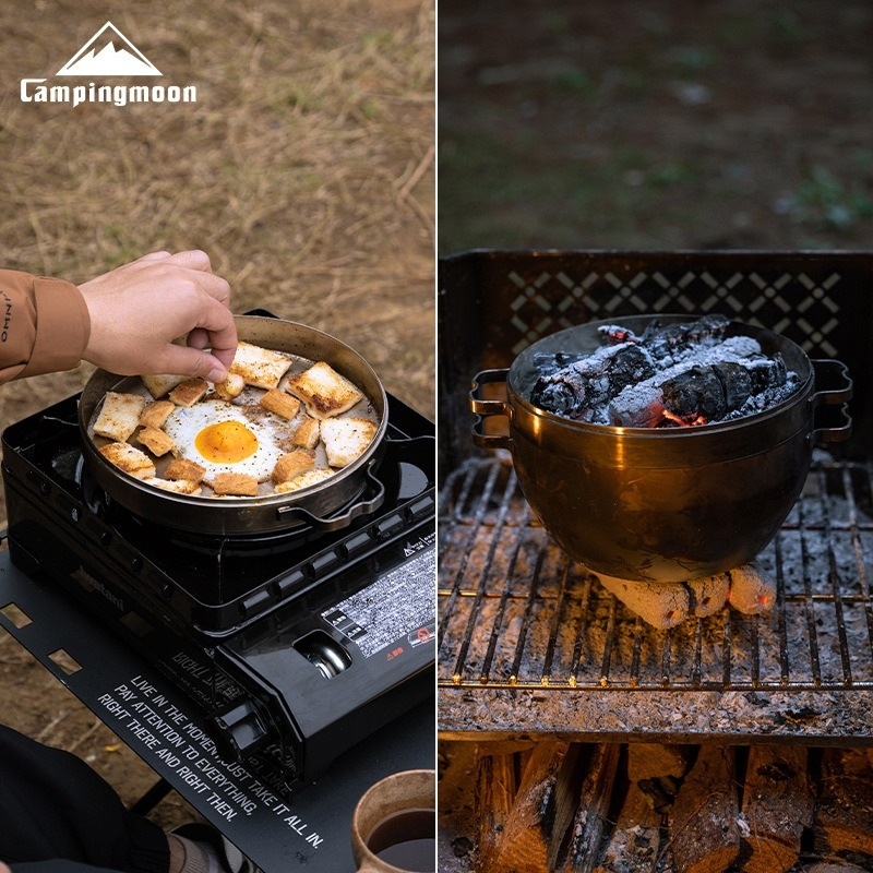 DO-25 thickened stainless stee - Camping Cooking Frying Pan ulasan dan harga