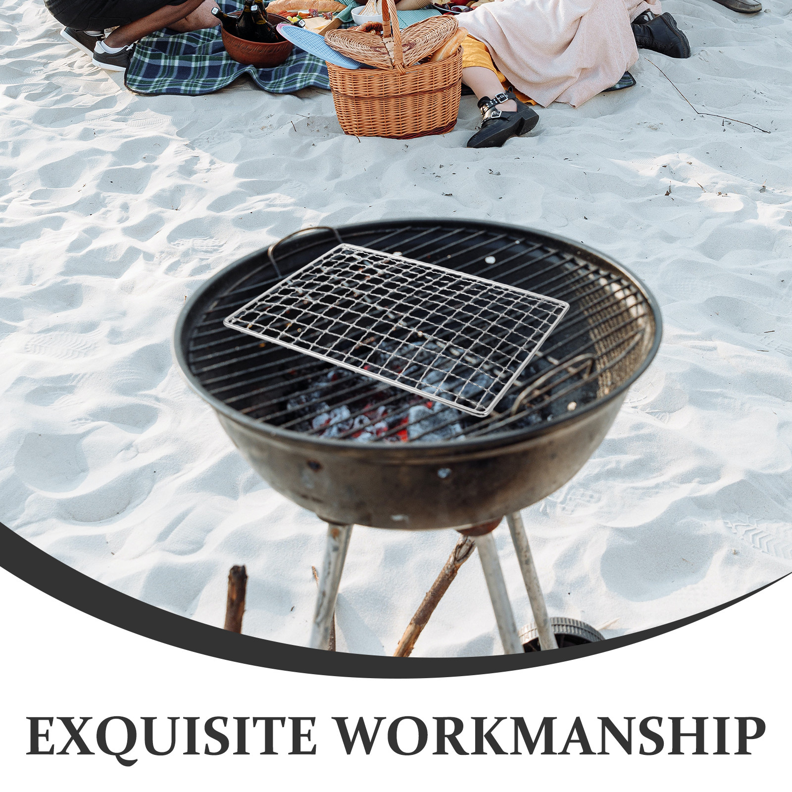 Stainless Steel Grill Mesh Mat - Camping Cooking Bbq ulasan dan harga
