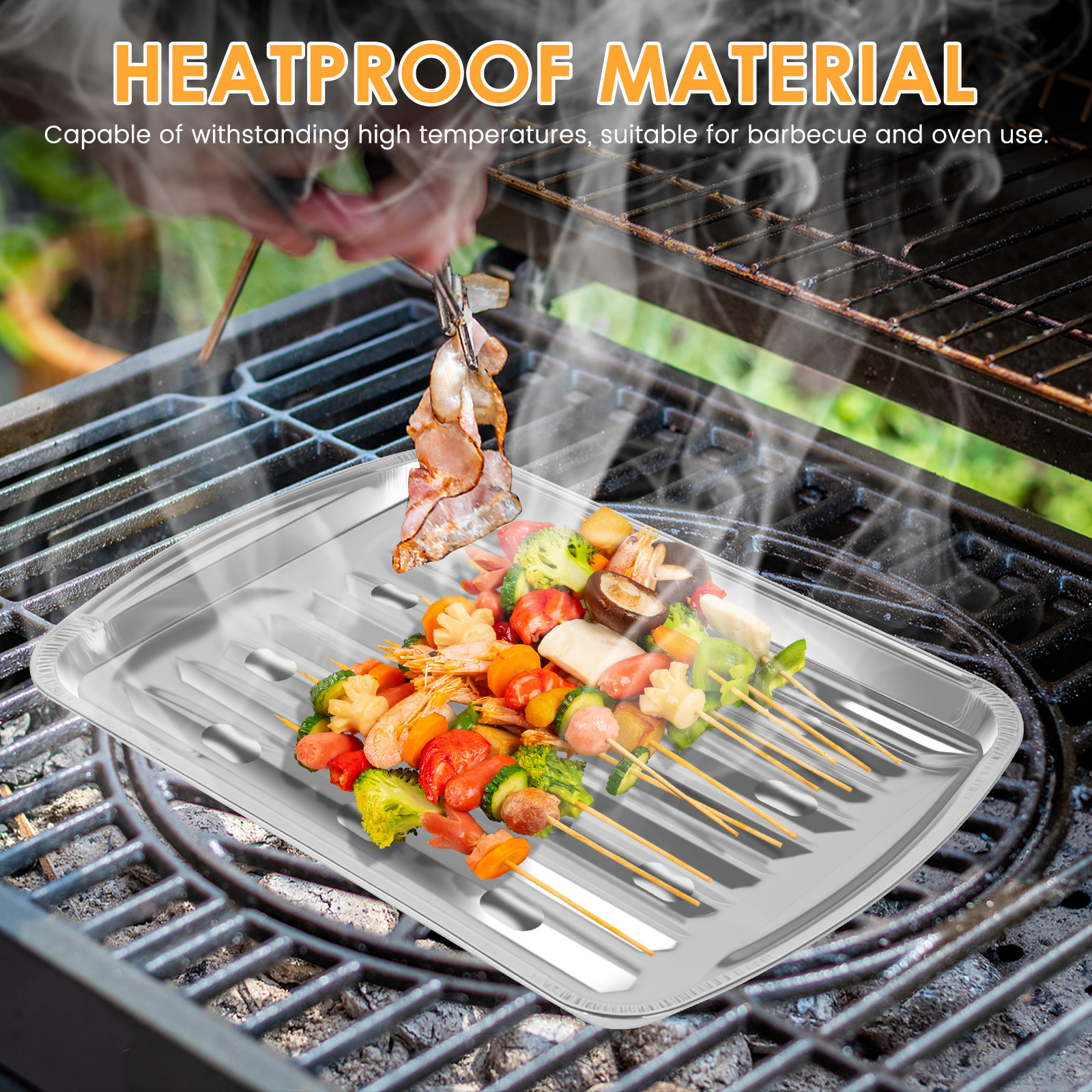 Aluminum Foil Trays Non-Stick  - Camping Cooking Bbq ulasan dan harga