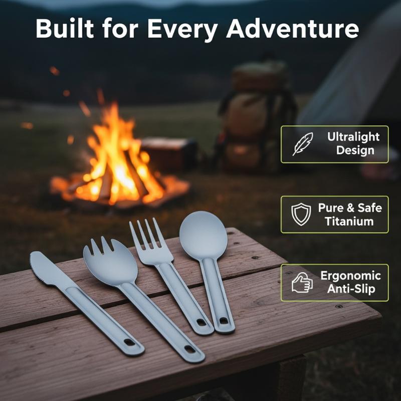 Portable Titanium Long Handle  - Camping Cooking Trangia ulasan dan harga