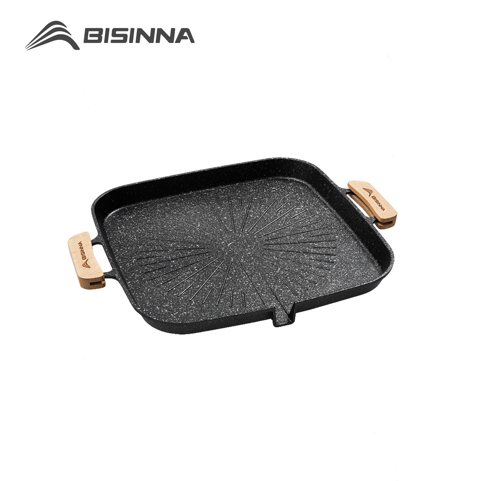 BISINNA Square BBQ Grill Pan N - Camping Cooking Frying Pan ulasan dan harga
