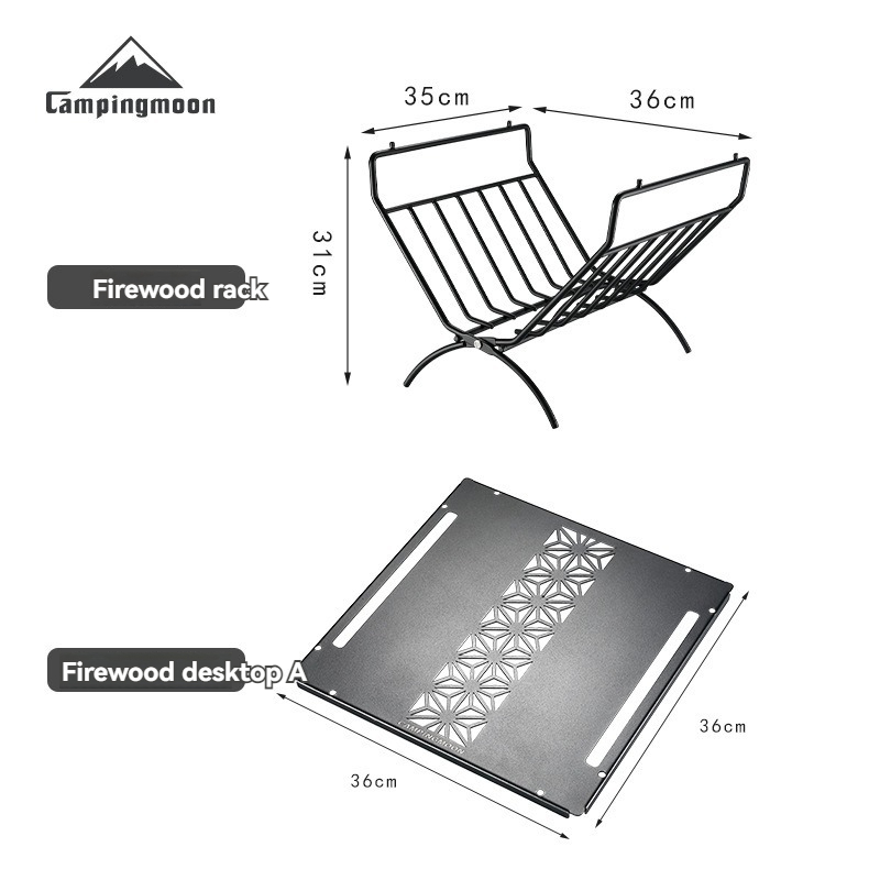 CAMPINGMOON Folding Firewood R - Camping Cooking Table Foldable ulasan dan harga