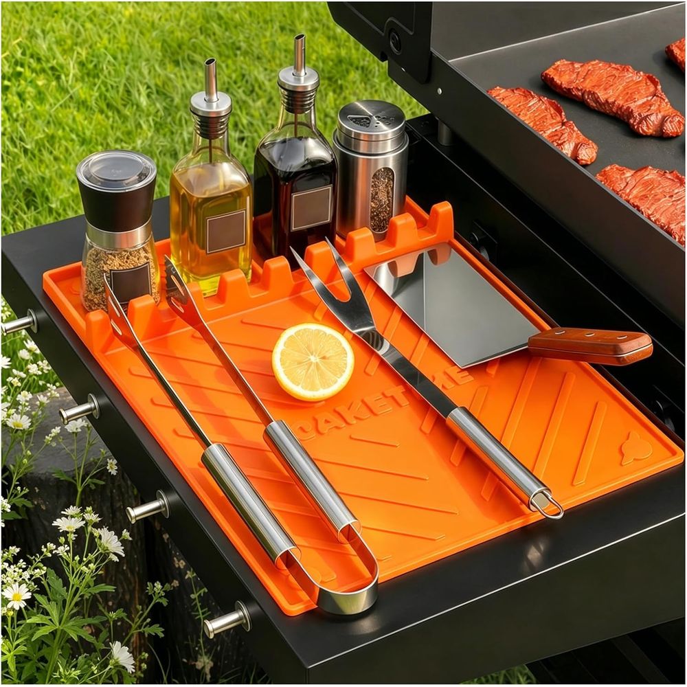 Silicone Grill Mats or Griddle - Camping Cooking Bbq ulasan dan harga