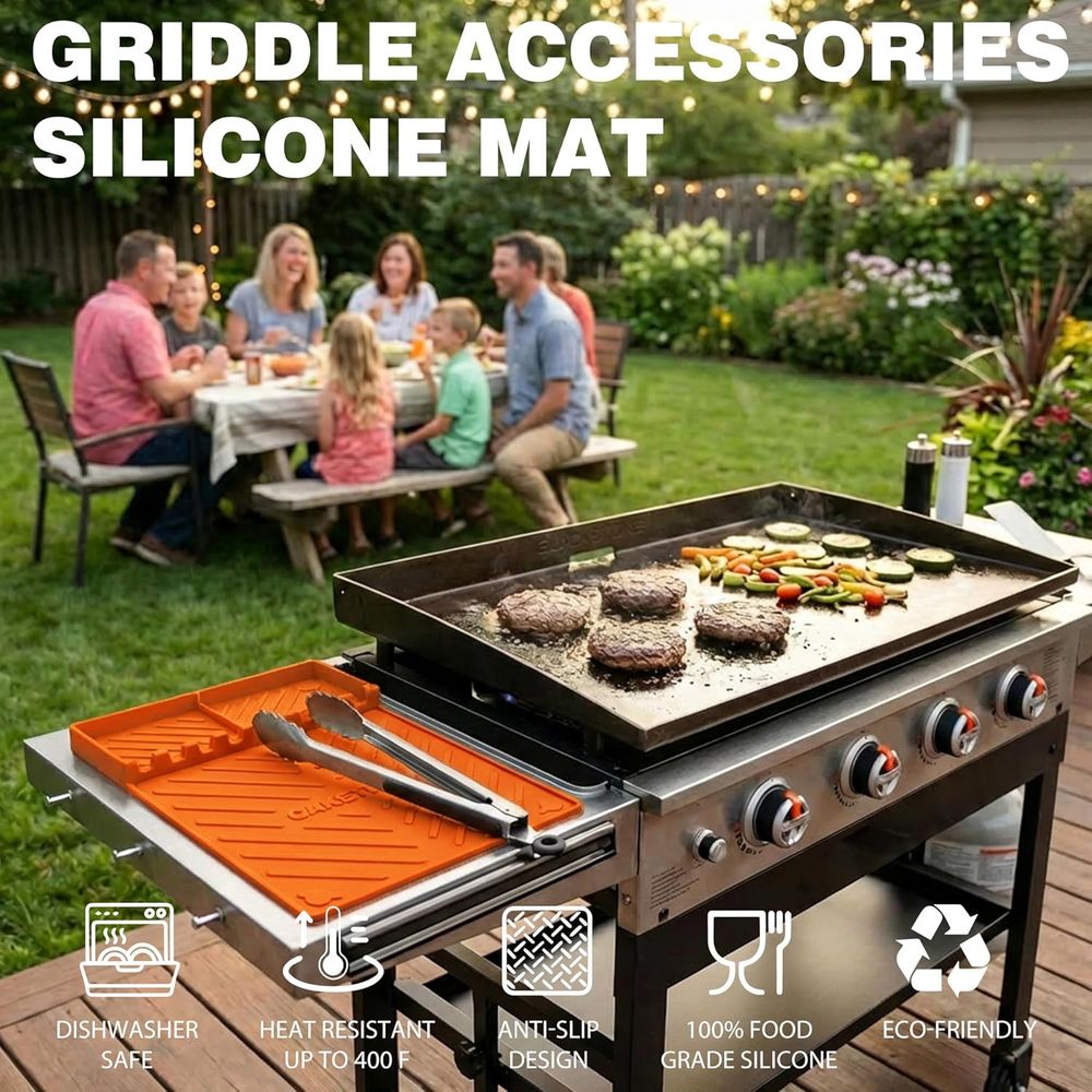 Silicone Grill Mats or Griddle - Camping Cooking Bbq ulasan dan harga